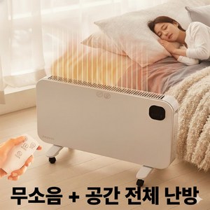 BOTTE 전기 컨벡션 온풍기 무소음 무풍 방수 히터 타이머 리모콘 벽걸이 겸용, BOTTE 2000W 1대, 2000W 1대
