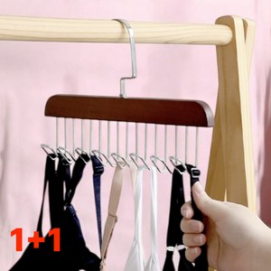 조이온셀 넥타이 옷걸이, 2개, 월넛