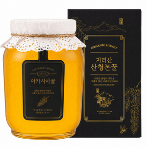 [천연벌꿀만담은] 지리산산청본꿀 아카시아꿀 100% 자연산, 1개, 2.4kg