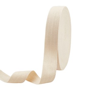 50m 트윌 인자형 순면 웨빙끈 DIY 공예품 웨빙끈 베이지 40mm 폭, 1개