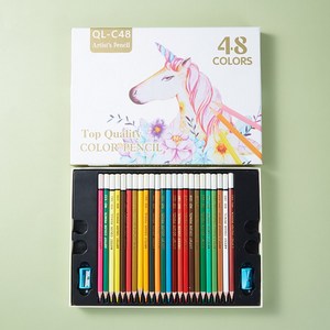 백마 유성 색연필 세트 120 색 전문가용, 1세트, 48색