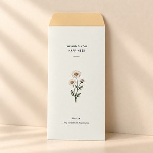파플 고운 꽃말 고급 봉투 추석용돈봉투, 10개, 데이지