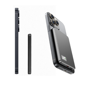 Seonsi home 맥세이프 마그네틱 보조배터리 초고속 무선충전 5000mAh, 블랙, 573-M2033Q
