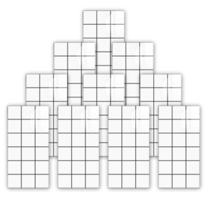 헤인느 붙이는 방수 인테리어 타일 대리석 시트지 폼블럭 포인트 벽지 10개, 화이트체크