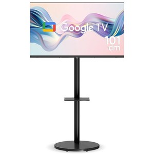10% 환급가전 위드라이프 구글 43인치 스마트TV 삼탠바이미 세트 무빙라이프 1등급 이동식 안드로이드티비, 40인치, WLTSTB2 블랙, 스탠드형, 고객직접설치