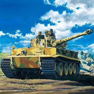 아카데미과학 1/35 타이거 I 초기형 내부 재현 모형 프라모델 탱크 13239, 1개