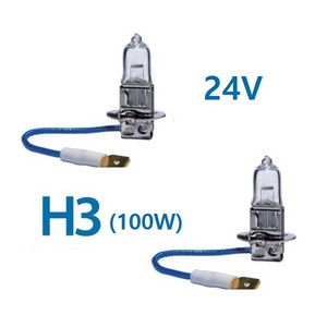 대성부품/24V H3 100W/할로겐/대형트럭/버스/2개/바이오라이트/메가/트라고/파비스/뉴파워텍/프리마/노브스/안개등큐/MDED IN KOREA/카컴/국산/화물차, 24V BIO H3 100W(2개)