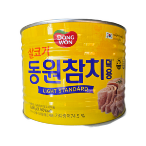 동원참치 살코기 라이트 스탠다드 덕용, 1.88kg, 2개