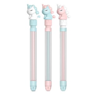 벨베이비 유니콘 분수 짧은물총 120ml 3p, 하늘색 + 핑크색 + 하얀색, 1세트
