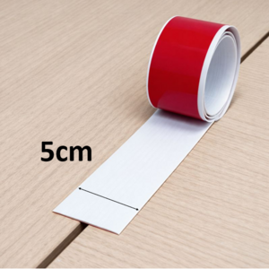 PVC 평몰딩 걸레받이 붙이는 몰딩 굽도리 문틀 보수테이프 부분보수 마감테이프, 1개, 화이트 5cm