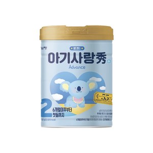 아기사랑수 6~12개월 어드밴스 분유 2단계, 800g, 2개