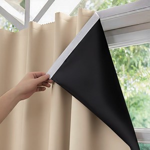 쉬운설치 벨크로 찍찍이 암막커튼 무타공 단열커튼 창문형 가리개 커튼