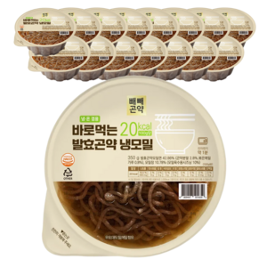 100g당 20kcal 바로먹는 발효곤약 냉모밀, 16개, 350g 골드박스 특가