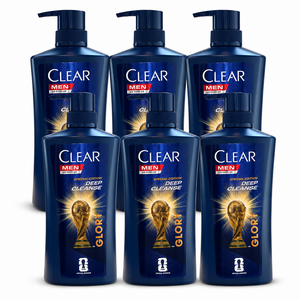 클리어 딥 클린 맨 샴푸, 650ml, 6개