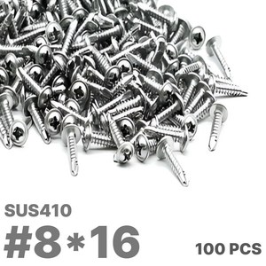 국산 정품 SUS410 스탠 직결 나사 스텐 직결 둥근머리 나사 피스 STS410, 100개