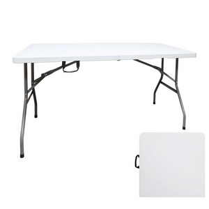 포네라 브로몰딩 듀라 접이식 테이블 야외 행사 캠핑용 아웃도어 식탁 1500, 화이트