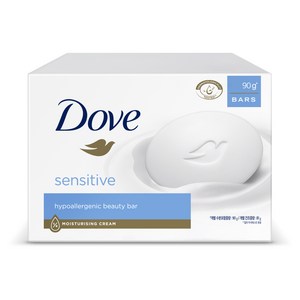 도브 센스티브 뷰티 바 비누 무향, 90g, 12개입