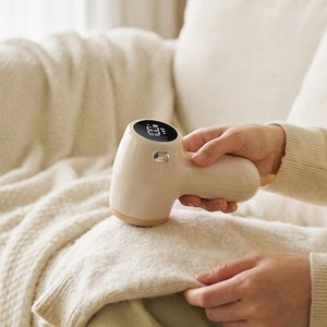 하루꿈 무선 보풀제거기 세탁소용 1위 휴대용 니트 이불 옷 충전식 제거기, 아이보리