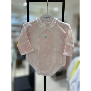 [압소바] 여름 40% /슈트 디자인의 배냇저고리 /속싸개 없이도 배앓이 걱정 없이 /여아 둥이 실내복 /신생아 선물로 강추*미랠리배내슈트*