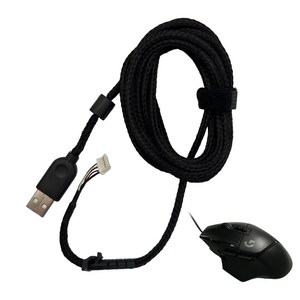 G502 유선 직조 고급케이블, 블랙, 단품