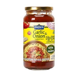 오뚜기프레스코 마늘 앤 양파 스파게티소스, 600g, 1개
