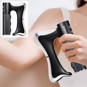 Gaayou 근막저주파기 근막 마사지 저주파 핸디형 괄사 마사지기 휴대용 근막이완 마사지 무선 미세전류 바디라인 관리기 어깨 승모근 종아리, 블랙