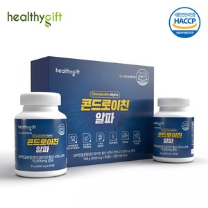 콘드로이친 정 식약처 인증 HACCP 상어 연골 보스웰리아 초록입홍합 우슬 분말 부모님 선물 세트, 1개, 180정