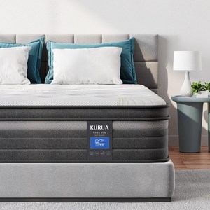 KURUA 매트리스 무음 독립스프링 침대 매트리스간편 설치, 중간, 20cm