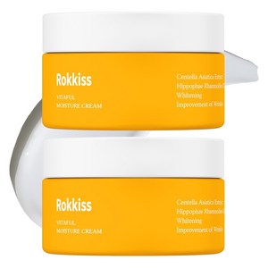 록키스 비타풀 약산성 화이트닝 수분크림, 120g, 2개