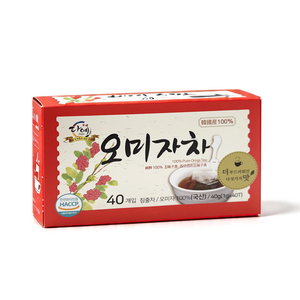 [본사직영] 다예 국산 100% 오미자차 티백 40티백 개별포장 사각티백 건강차, 40g, 40개입, 1개, 1g