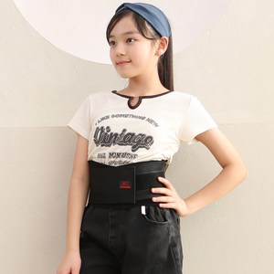 의사책 어린이허리보호대 키즈 아동 1등급 의료기기, 1개, 블랙