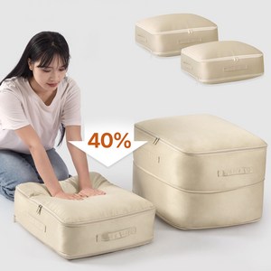데보코 이불 의류 압축 파우치 정리함, 1개입, 2개