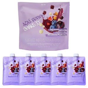 니아르 고단백 쉐이크 프로틴 쉐이킷 아사이베리맛, 5개, 45g