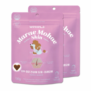 마래모해 강아지 피부 영양제 피부병 곰팡이성 피부염 아토피 발습진, 81정, 피부/피모, 2개