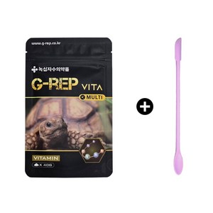녹십자 지렙 멀티비타민 크레스티드게코 거북이 파충류 칼슘제 G-REP VITA, 1개, 40g