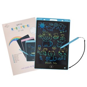 벨베이비 유아용 드로잉패드, 스카이블루, 1개