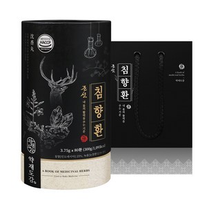 약재도감 조선 침향환 공진단 상자 + 쇼핑백, 1개, 300g