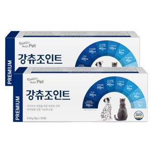 바른뉴트리펫 강츄조인트 강아지 고양이 관절 슬개골 영양제 콘드로이친, 30회분, 뼈/관절강화, 2개