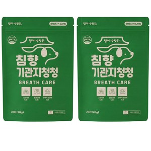 댕이수랏간 강아지 기관지영양제 침향 기관지청청, 70정, 호흡기/기관지, 2개
