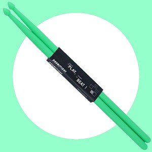 커스텀라인 나일론 드럼스틱 컬러 드럼스틱 입문용 DS01, 1세트, 그린