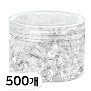 펴나나다 다용도 투명 압정핀, 1개, 500개입