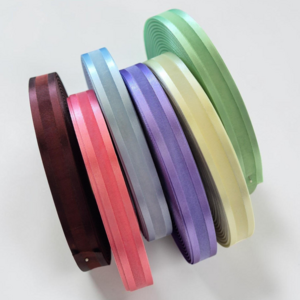 라인패키지 양단 오간디 리본 25mm, 레드, 1개, 45m