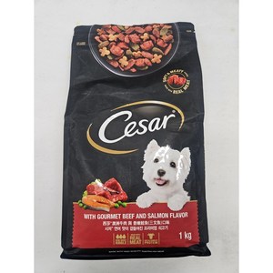 시저 어덜트 강아지 건식사료, 소, 1kg, 5개