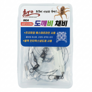 에스테르 라인 도깨비 채비 쭈꾸미 갑오징어 두족류용 5개입, 3세트