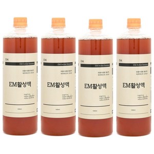 이엠그린 EM(이엠)활성액 1리터 4병세트, 1L, 4개
