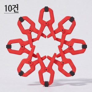 공업급 고강도 목공 A자 클립 다기능 휴대용 스프링 고정 클립 목공예 조립 고정용, 10개