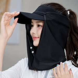 테일스타 모자 햇빛가리개 자외선차단 탈부착형, 블랙, 1개