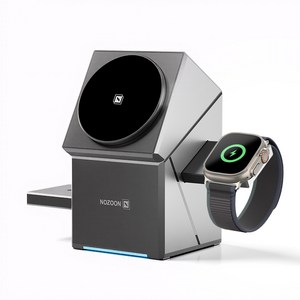 노존 QI2 갤럭시 15W 맥세이프 S25 고속 충전 3IN1 거치대 무선 충전기 버즈3 프로, 애플워치충전