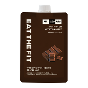 잇더핏 단백질 쉐이크 파우치 더블초코맛, 40g, 1개