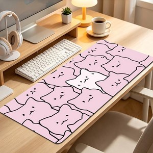 마우스 롱패드 책상패드 900X400X3MM, 1개, 블랙캣